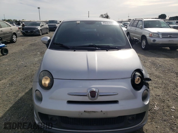 2013 FIAT 500 Turbo with VIN 3C3CFFHH8DT554229, listed as a Copart auction lot 45544355 with 127,548 mi miles and Salvage title. Bid and sale history available at DreamBid. Image 5.