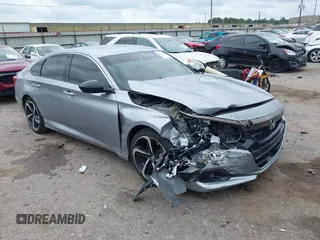 2021 Honda Accord Sport with VIN 1HGCV1F39MA073309, listed as a IAAI auction lot 42140600 with 96,551 mi miles and . Bid and sale history available at DreamBid. Image 1.