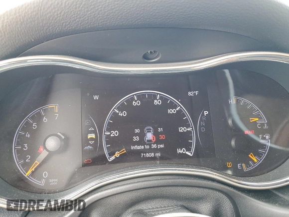 2016 Jeep Grand Cherokee Limited z VIN 1C4RJFBG2GC457581, wystawiony jako Copart lot #64200815 z przebiegiem 71 808 mil mil oraz Szkoda całkowita • Salvage title. Historia ofert i sprzedaży dostępna na DreamBid. Obrazek 9.