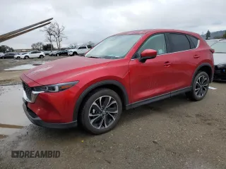 2023 Mazda CX-5 2.5 S Premium Plus Package with VIN JM3KFBEM3P0175746, listed as a Copart auction lot 87026774 with 13,512 mi miles and Salvage Title. Bid and sale history available at carsss.com. Image 1.