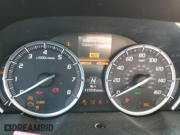 2016 Acura TLX Advance z VIN 19UUB3F72GA002985, wystawiony jako Copart lot #57252255 z przebiegiem 117 218 mil mil oraz Szkoda całkowita • Salvage title. Historia ofert i sprzedaży dostępna na DreamBid. Obrazek 9.