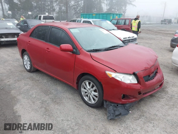 2009 Toyota Corolla with VIN JTDBL40E899064668, listed as a IAAI auction lot 41889355 with 168,145 mi miles. Bid and sale history available at carsss.com. Image 1.