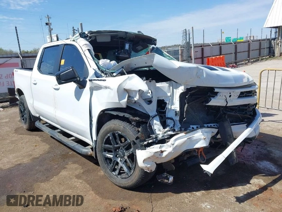 2022 Chevrolet Silverado 1500 RST with VIN 1GCUDEED1NZ551197, listed as a IAAI auction lot 41879518 with 65,042 mi miles and . Bid and sale history available at DreamBid. Image 1.