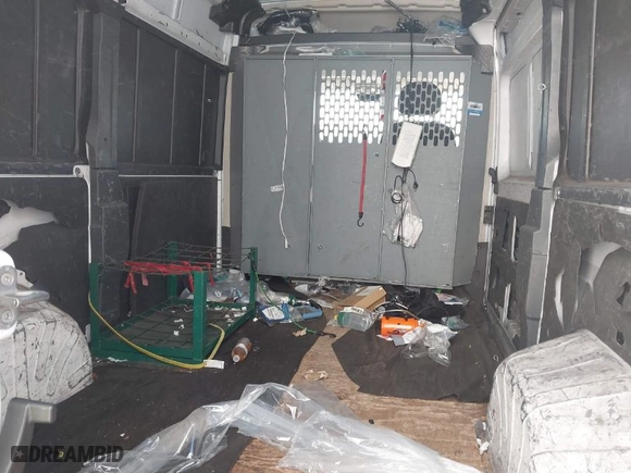 2017 Ram ProMaster Cargo Van with VIN 3C6TRVBG2HE549882, listed as a IAAI auction lot 41135506 with 221,688 mi miles. Bid and sale history available at carsss.com. Image 8.