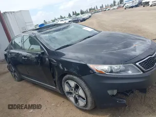 2012 Kia Optima Hybrid with VIN KNAGM4AD2C5014823, listed as a IAAI auction lot 42063169 with 125,235 mi miles. Bid and sale history available at carsss.com. Image 14.