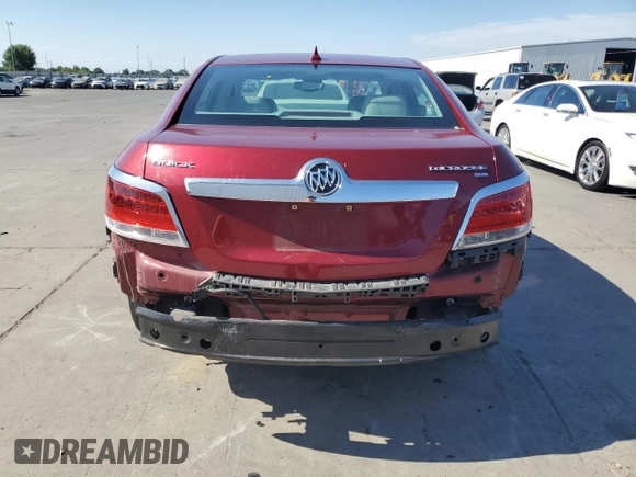 2010 Buick LaCrosse CXL with VIN 1G4GC5EG6AF202442, listed as a Copart auction lot 63331625 with 96,520 mi miles and Salvage title. Bid and sale history available at DreamBid. Image 6.