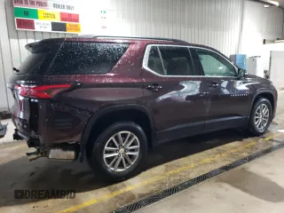 2022 Chevrolet Traverse LT Cloth z VIN 1GNEVGKW1NJ151150, wystawiony jako Copart lot #55444375 z przebiegiem 31 076 mil mil oraz Szkoda całkowita • Salvage title. Historia ofert i sprzedaży dostępna na DreamBid. Obrazek 3.