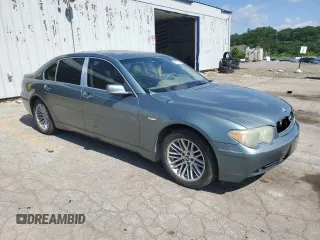 2004 BMW 7 Series 745Li with VIN WBAGN63414DS47413, listed as a Copart auction lot 62835195 with 118,457 mi miles and Clean title. Bid and sale history available at DreamBid. Image 4.