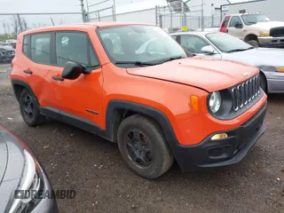 2017 Jeep Renegade Sport with VIN ZACCJAABXHPF03797, listed as a IAAI auction lot 41949519 with 148,114 mi miles and . Bid and sale history available at DreamBid. Image 1.