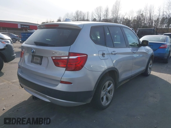 2012 BMW X3 28i with VIN 5UXWX5C58CL729049, listed as a IAAI auction lot 41611212 with 191,583 mi miles and . Bid and sale history available at DreamBid. Image 4.