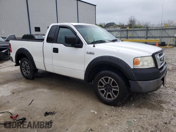 2008 Ford F-150 XL with VIN 1FTRF12268KB54772, listed as a Copart auction lot 52287165 with 168,227 mi miles and Non repairable. Bid and sale history available at DreamBid. Image 4.