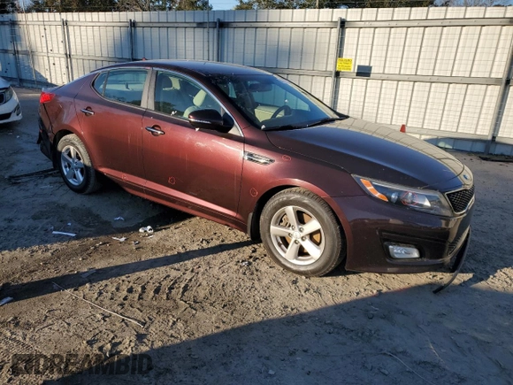 2015 Kia Optima LX with VIN 5XXGM4A71FG489988, listed as a Copart auction lot 45502635 with 140,264 mi miles and Salvage title. Bid and sale history available at DreamBid. Image 4.