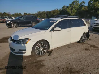 2015 Volkswagen Golf SportWagen TSI SE with VIN 3VWC17AU7FM507341, listed as a Copart auction lot 71239944 with 118,119 mi miles and Salvage Title. Bid and sale history available at carsss.com. Image 1.