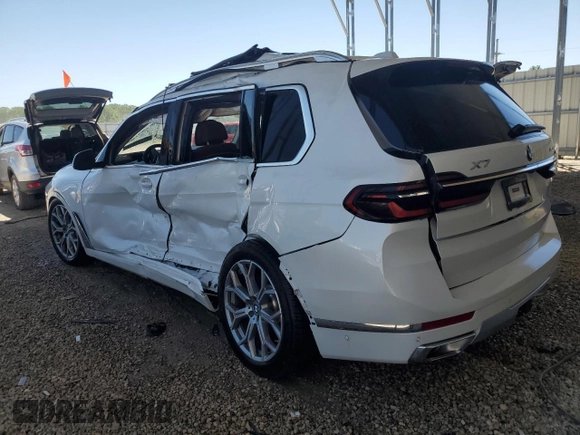 2024 BMW X7 xDrive40i z VIN 5UX23EM07R9U74509, wystawiony jako Copart lot #58172885 z przebiegiem Nie podano mil oraz Szkoda całkowita • Salvage title. Historia ofert i sprzedaży dostępna na DreamBid. Obrazek 2.
