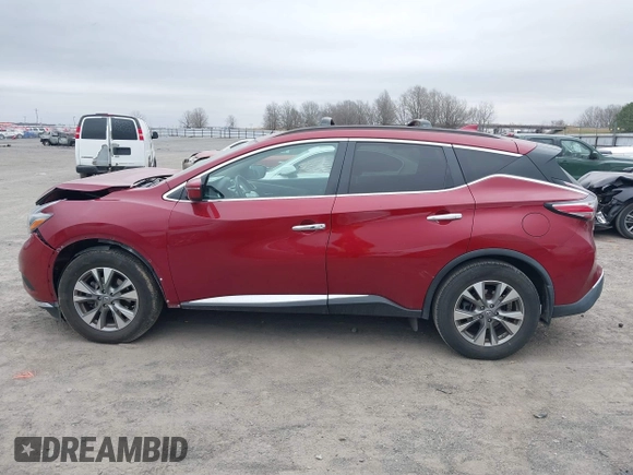 2018 Nissan Murano SV with VIN 5N1AZ2MG4JN163330, listed as a IAAI auction lot 41729187 with 94,229 mi miles and . Bid and sale history available at DreamBid. Image 14.