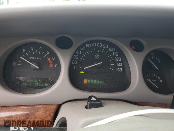 2002 Buick LeSabre Limited с VIN 1G4HR54K12U216867, выставлен на аукционе Copart как лот 61035265 с пробегом 109 630 миль миль и Списание • Salvage title. История ставок и продаж доступна на DreamBid. Изображение 9.