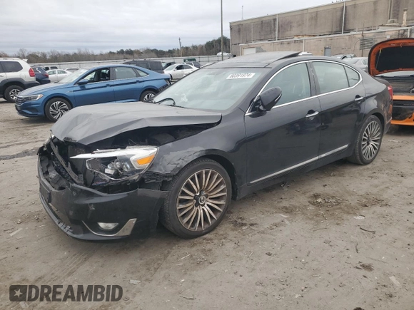 2014 Kia Cadenza Premium with VIN KNALN4D71E5124055, listed as a Copart auction lot 80391974 with 54,363 mi miles and Salvage Title. Bid and sale history available at carsss.com. Image 1.