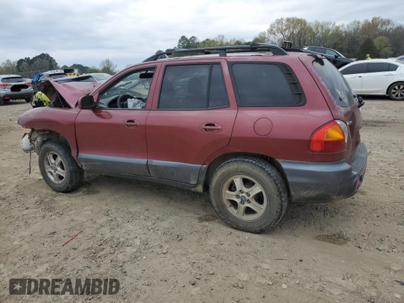 2003 Hyundai Santa Fe GLS with VIN KM8SC73D43U449794, listed as a Copart auction lot 43628875 with 0 mi miles and Salvage Title. Bid and sale history available at carsss.com. Image 2.