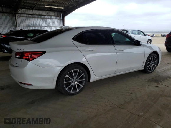 2015 Acura TLX Technology with VIN 19UUB3F56FA006082, listed as a Copart auction lot 59322845 with 127,577 mi miles and Salvage title. Bid and sale history available at DreamBid. Image 3.