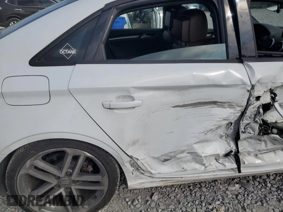 2017 Audi A3 Premium with VIN WAUAUGFFXH1026184, listed as a Copart auction lot 56656595 with 102,126 mi miles and Salvage title. Bid and sale history available at DreamBid. Image 10.