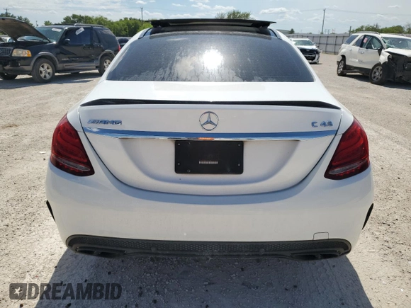 2018 Mercedes-Benz C 43 AMG with VIN 55SWF6EB3JU246788, listed as a Copart auction lot 63048314 with Not Provided miles and Non Repairable. Bid and sale history available at carsss.com. Image 6.