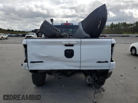 2020 Ram 1500 Rebel with VIN 1C6SRFLM1LN230872, listed as a Copart auction lot 55671585 with 97,202 mi miles and Salvage title. Bid and sale history available at DreamBid. Image 6.