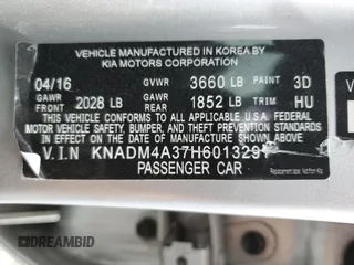 2017 Kia Rio LX with VIN KNADM4A37H6013291, listed as a Copart auction lot 50388275 with 76,364 mi miles and Salvage Title. Bid and sale history available at carsss.com. Image 12.