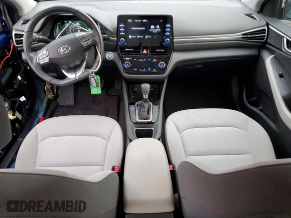 2021 Hyundai Ioniq SE with VIN KMHC75LCXMU248732, listed as a Copart auction lot 85271834 with 57,935 mi miles and Salvage Title. Bid and sale history available at DreamBid. Image 8.