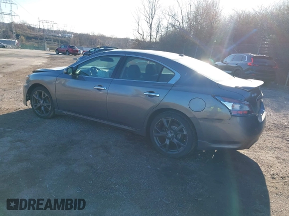 2014 Nissan Maxima S with VIN 1N4AA5APXEC470347, listed as a IAAI auction lot 41897154 with 101,459 mi miles and . Bid and sale history available at DreamBid. Image 3.