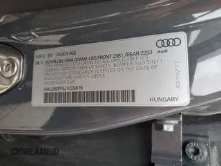 2018 Audi A3 Sedan Premium Plus with VIN WAUJ8GFF9J1025876, listed as a Copart auction lot 54674044 with 97,547 mi miles and Salvage Title. Bid and sale history available at carsss.com. Image 12.