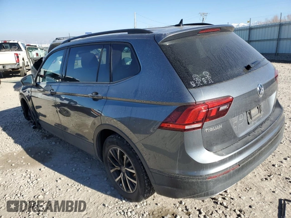 2021 Volkswagen Tiguan S with VIN 3VV0B7AXXMM082158, listed as a Copart auction lot 47312895 with 37,776 mi miles and Salvage title. Bid and sale history available at DreamBid. Image 2.