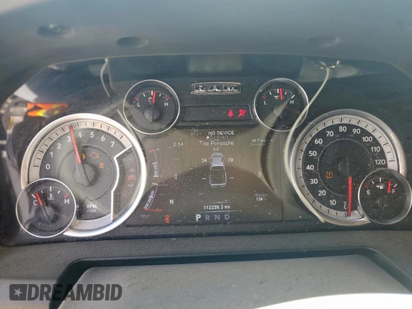 2021 Ram 1500 Tradesman with VIN 1C6RR6FGXMS575924, listed as a Copart auction lot 62588665 with 112,239 mi miles and Salvage title. Bid and sale history available at DreamBid. Image 9.