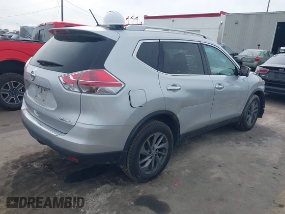 2016 Nissan Rogue SL with VIN 5N1AT2MV3GC762496, listed as a IAAI auction lot 41851987 with 90,623 mi miles and . Bid and sale history available at DreamBid. Image 4.