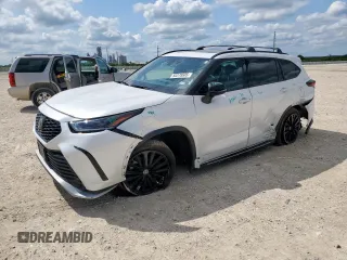 2024 Toyota Highlander LE with VIN 5TDKDRAH4RS538507, listed as a Copart auction lot 58378505 with 34,692 mi miles and Salvage title. Bid and sale history available at DreamBid. Image 1.