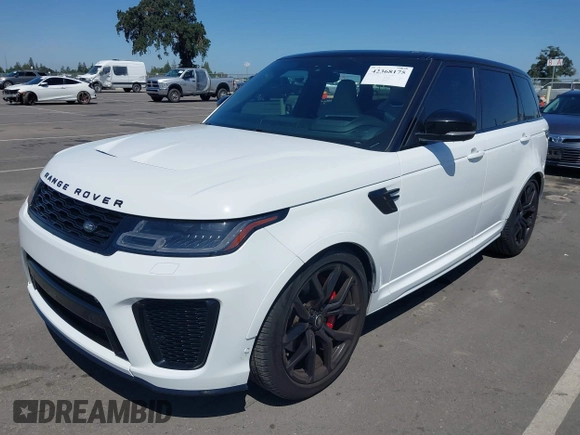 2020 Land Rover Range Rover Sport SVR with VIN SALWZ2RE3LA899227, listed as a IAAI auction lot 42368175 with 63,794 mi miles and . Bid and sale history available at DreamBid. Image 17.
