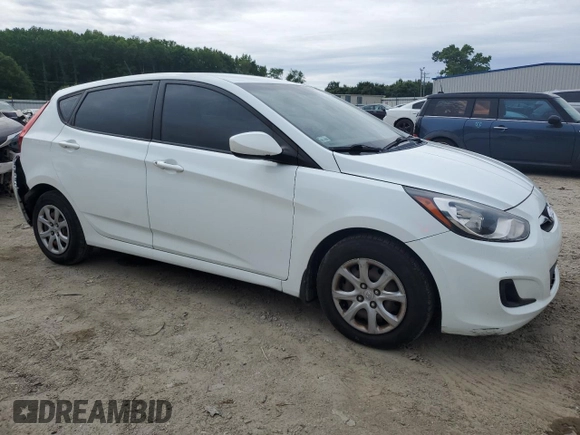 2012 Hyundai Accent GS with VIN KMHCT5AEXCU042471, listed as a Copart auction lot 56317385 with 173,493 mi miles and Salvage title. Bid and sale history available at DreamBid. Image 4.