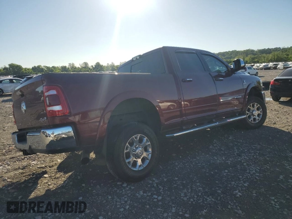 2022 Ram 2500 Laramie with VIN 3C6UR5FLXNG214915, listed as a Copart auction lot 57087055 with 20,588 mi miles and Salvage title. Bid and sale history available at DreamBid. Image 3.