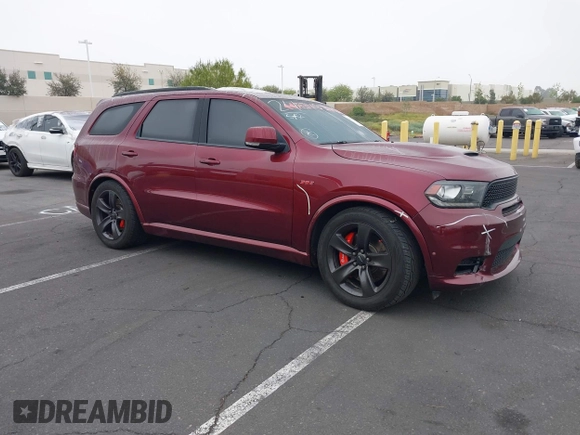 2018 Dodge Durango SRT with VIN 1C4SDJGJ5JC291287, listed as a IAAI auction lot 41862178 with 70,294 mi miles and . Bid and sale history available at DreamBid. Image 1.