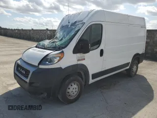 2020 Ram ProMaster Cargo with VIN 3C6TRVBG5LE106408, listed as a Copart auction lot 75906594 with 39,607 mi miles and Salvage Title. Bid and sale history available at DreamBid. Image 1.