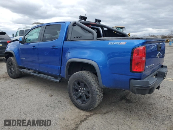 2020 Chevrolet Colorado 4WD ZR2 with VIN 1GCGTEEN5L1176189, listed as a Copart auction lot 47744665 with 46,737 mi miles and Salvage title. Bid and sale history available at DreamBid. Image 2.