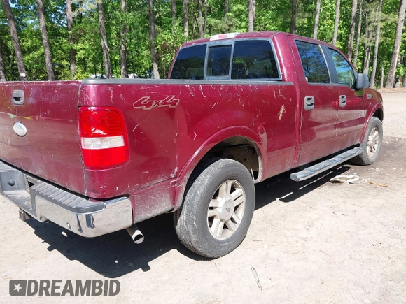 2006 Ford F-150 XLT with VIN 1FTPW14506FB81826, listed as a IAAI auction lot 42142287 with 136,768 mi miles. Bid and sale history available at carsss.com. Image 4.