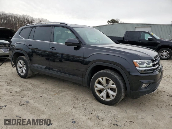 2019 Volkswagen Atlas SE with VIN 1V2LR2CA0KC505636, listed as a Copart auction lot 47648835 with 107,426 mi miles and Salvage title. Bid and sale history available at DreamBid. Image 4.