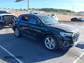 2024 Audi Q3 S line Premium with VIN WA1DECF32R1051023, listed as a IAAI auction lot 41539015 with 1,481 mi miles. Bid and sale history available at carsss.com. Image 1.