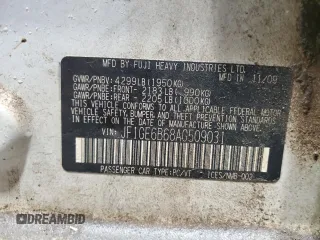 2010 Subaru Impreza Premium with VIN JF1GE6B68AG509031, listed as a Copart auction lot 54092645 with 212,931 mi miles and Clean title. Bid and sale history available at DreamBid. Image 12.