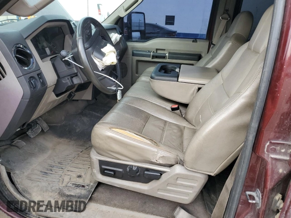 2010 Ford F-250 XL with VIN 1FTSW2BR4AEB13968, listed as a Copart auction lot 53399785 with 216,603 mi miles and Salvage title. Bid and sale history available at DreamBid. Image 7.