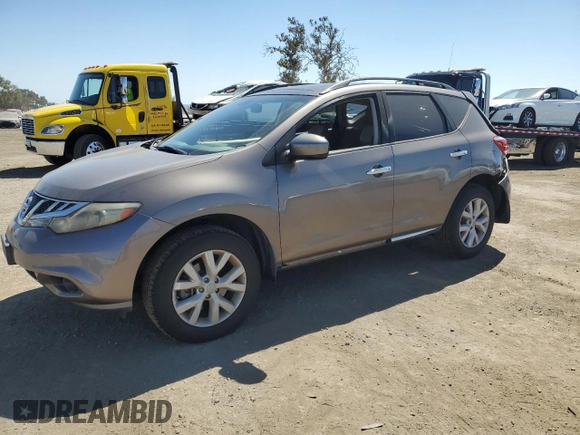 2011 Nissan Murano SV with VIN JN8AZ1MW0BW174542, listed as a Copart auction lot 70151694 with 123,094 mi miles and Salvage Title. Bid and sale history available at carsss.com. Image 1.