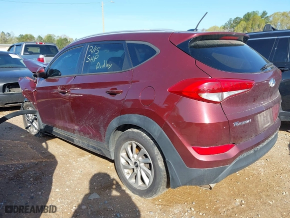 2016 Hyundai Tucson SE with VIN KM8J3CA44GU036318, listed as a IAAI auction lot 41920096 with 189,100 mi miles. Bid and sale history available at carsss.com. Image 3.