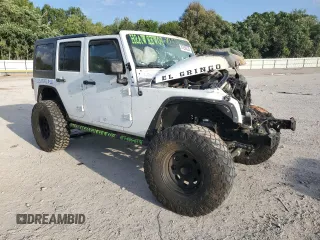 2016 Jeep Wrangler Unlimited Sport with VIN 1C4BJWDG5GL121549, listed as a Copart auction lot 67299323 with Not provided miles and Salvage title. Bid and sale history available at DreamBid. Image 4.