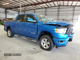 2020 Ram 1500 Big Horn with VIN 1C6SRFFT4LN345243, listed as a Copart auction lot 54349965 with 72,751 mi miles and Salvage Title. Bid and sale history available at carsss.com. Image 4.