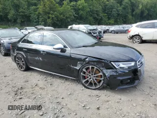 2018 Audi S4 Premium Plus with VIN WAUB4AF44JA002100, listed as a Copart auction lot 68661994 with 82,996 mi miles and Salvage Title. Bid and sale history available at carsss.com. Image 4.
